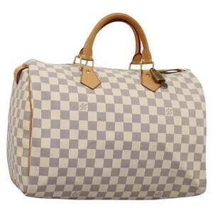 LOUIS VUITTON Damier Azur Speedy 35 Hand Bag N41535